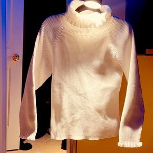 White long sleeve top